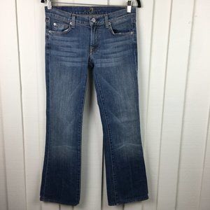 7 For All Mankind Jeans Low Rise Boot Cut Blue